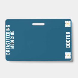 Breastfeeding and Lactation Medicine Badge Card ID Badge