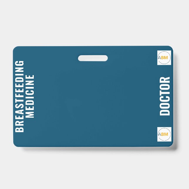 Breastfeeding and Lactation Medicine Badge Card ID Badge (Front)