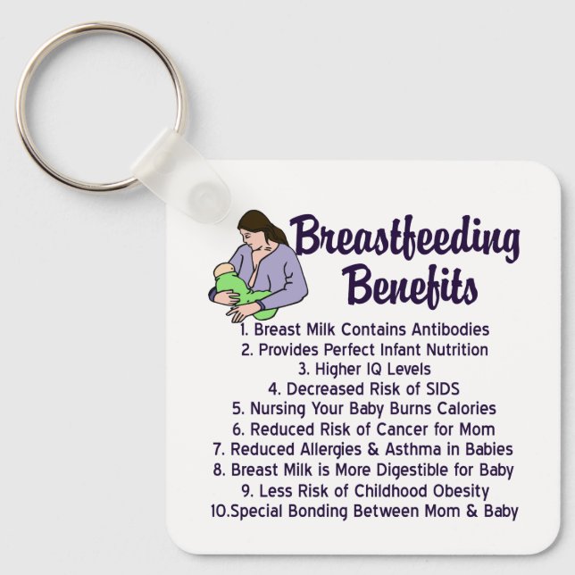 Breastfeeding Benefits Key Ring (Front)