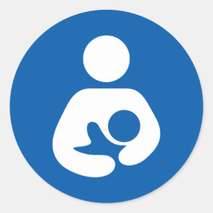 Breastfeeding Icon Classic Round Sticker