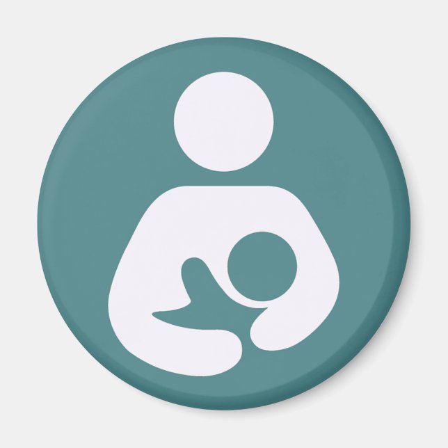 Breastfeeding Icon - Mauve Magnet (Front)