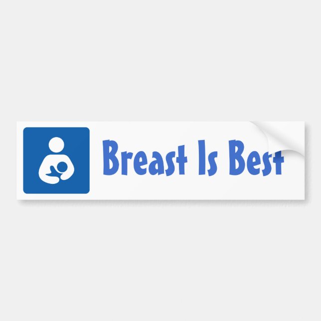 Breastfeeding / Nursing Icon Bumper Sticker (Front)