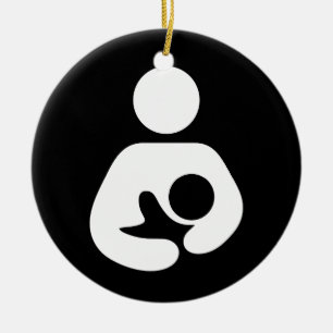 Breastfeeding / Nursing Icon Ceramic Ornament