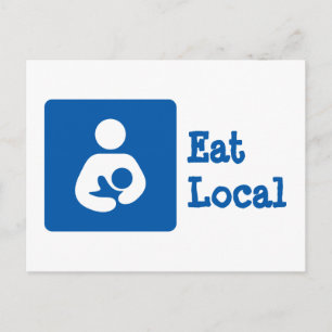 Breastfeeding / Nursing Icon Postcard