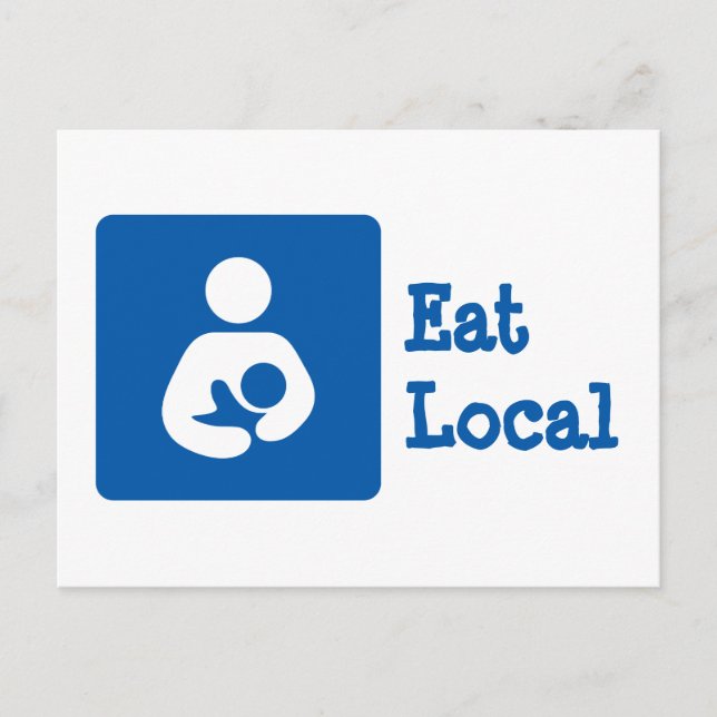 Breastfeeding / Nursing Icon Postcard (Front)
