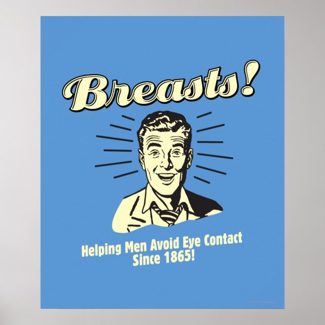 Breasts: Helping Avoid Eye Contact Poster (Front)