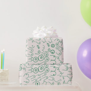 breasts wrapping paper