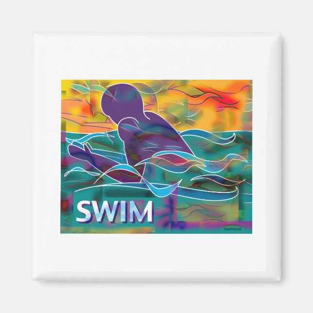 Breaststroke Magnet (Front)