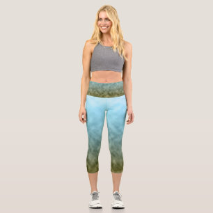 Breath Between Shorelines Capri Leggings