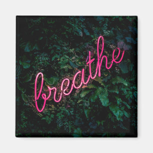 Breath Curved Word Art Street 3D Art Vintage Signa Magnet