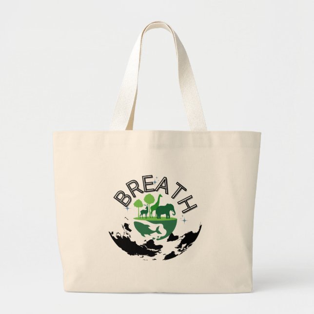Breath Large Tote Bag (Front)