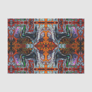Breath of Fire Yoga Pattern in Red by Deprise Tissue Paper