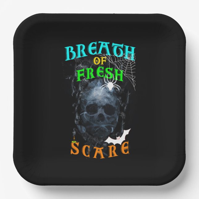Breath Of Fresh Scare Paper Plate (Front)