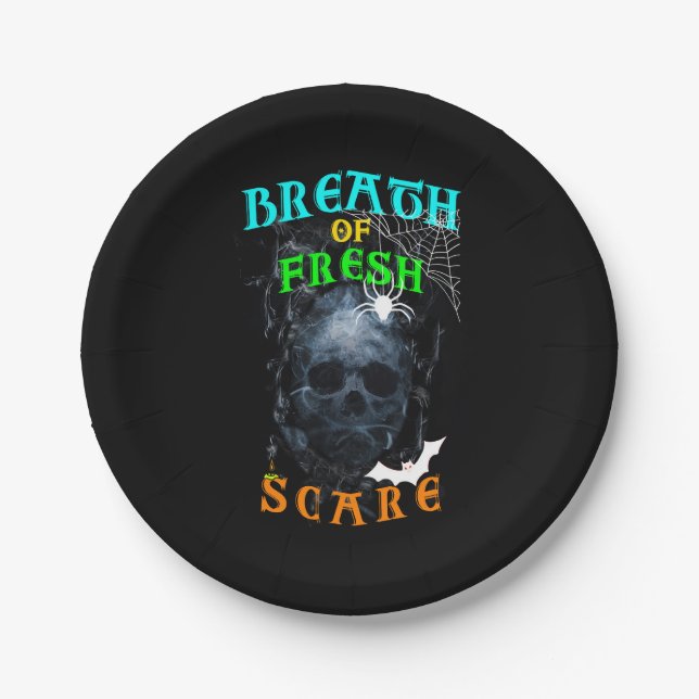 Breath Of Fresh Scare Paper Plate (Front)