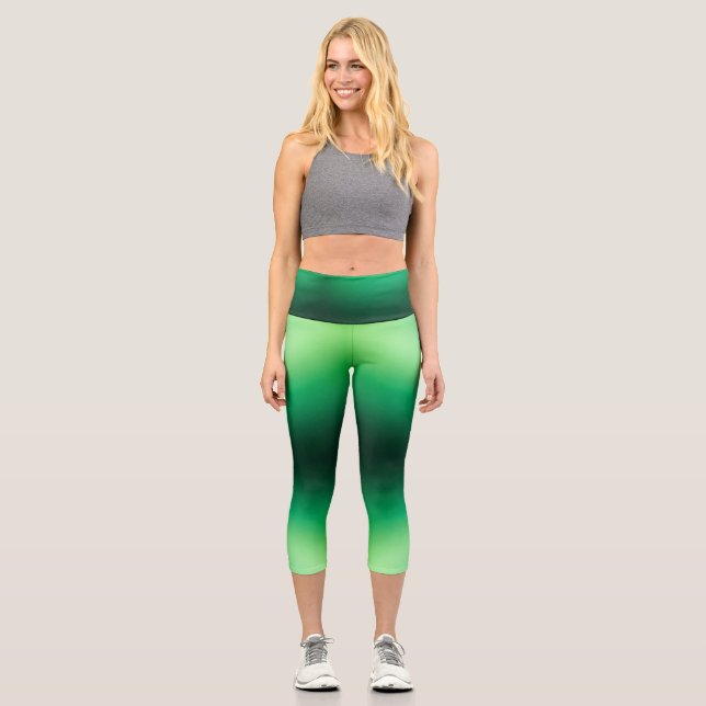 Breath of Jade Capri Leggings (Front)