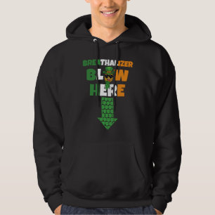 Breathalizer Blow Here St Patricks Day Pineapple S Hoodie