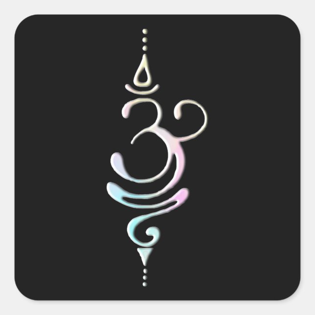 Breathe 2 square sticker (Front)