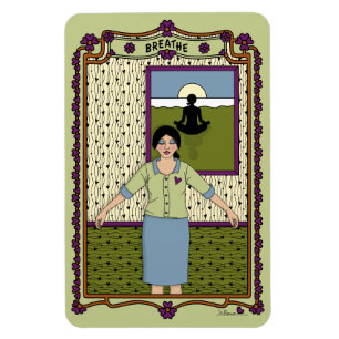 Breathe_A_4x6 Refrigerator Magnet