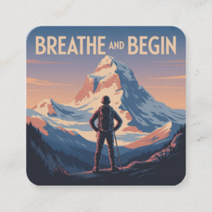 Breathe And Begin Enclosure Card