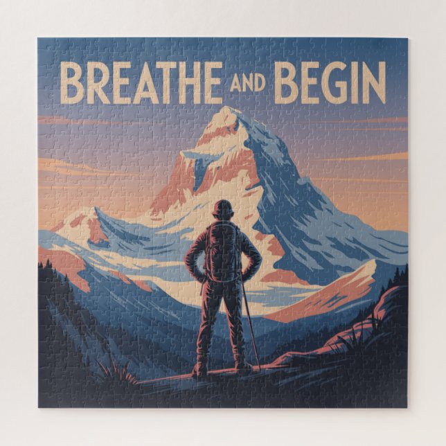 Breathe And Begin Jigsaw Puzzle (Vertical)