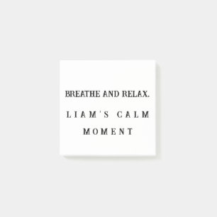 Breathe and Relax – Custom Calm Sticky Note