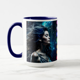 Breathe and Release Beautiful Ethereal Woman Mug