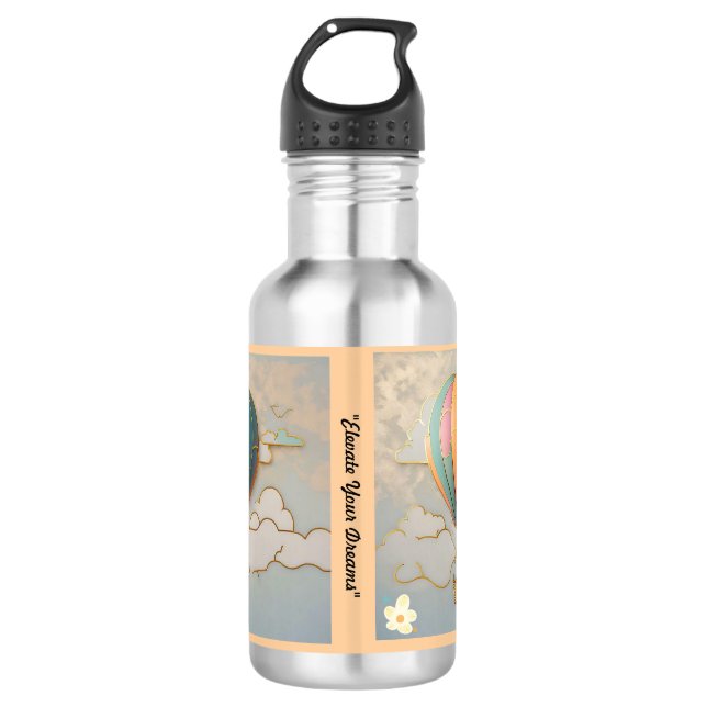 "Breathe and Soar" 532 Ml Water Bottle (Front)