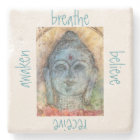 Breathe Awaken Buddha Stone Coaster