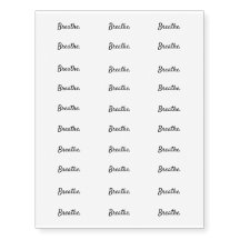 Breathe. - Clean Black and White Script Text