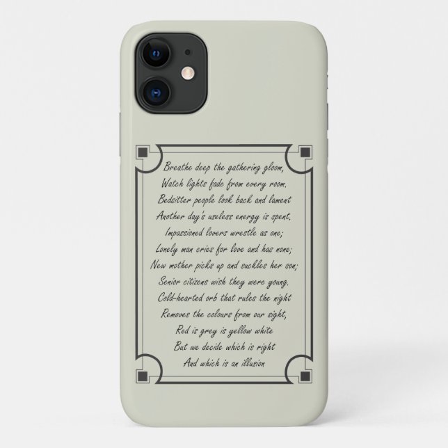 Breathe Deep Poem Case-Mate iPhone Case (Back)