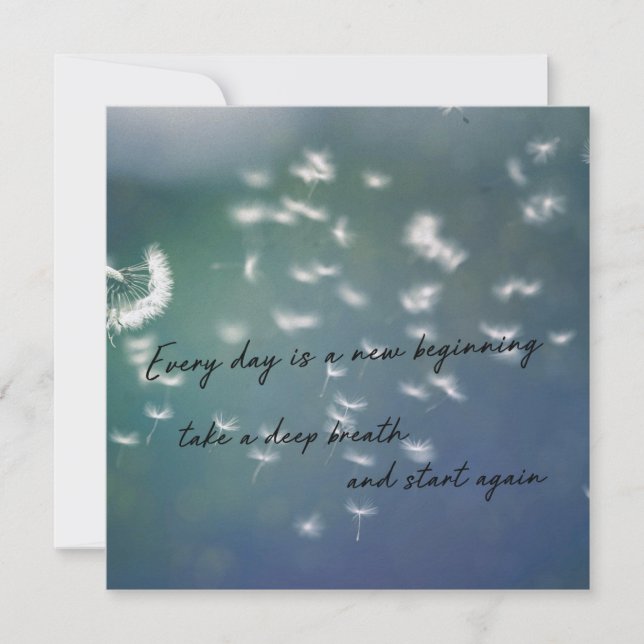 BREATHE DEEPLY 5.25 x 5.25 card (Front)