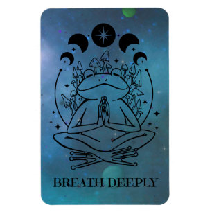 Breathe Deeply Zen Frog Magnet