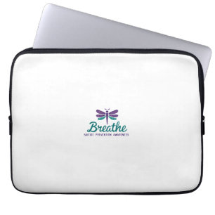 Breathe Dragonfly Suicide Prevention mental health Laptop Sleeve