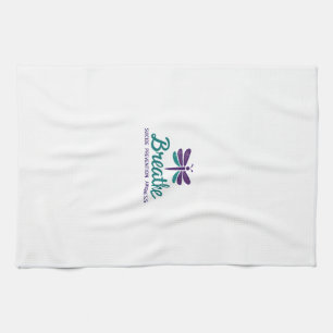 Breathe Dragonfly Suicide Prevention mental health Tea Towel