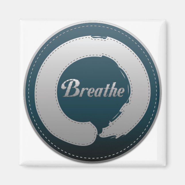 Breathe Enso Stitch Magnet (Front)