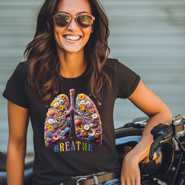 Breathe Floral Lungs T-Shirt (Creator Uploaded)