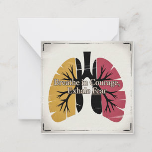 Breathe In Courage, Exhale Fear Card