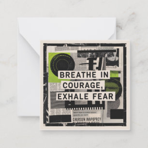 Breathe In Courage, Exhale Fear Card