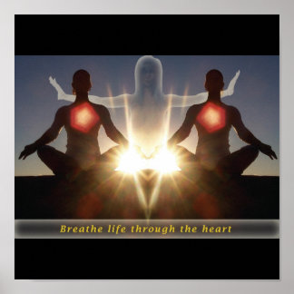 Breathe life through the heart poster