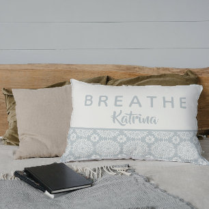 Breathe Meditation Throw Pillow