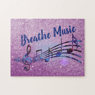 Breathe Music - MoonDreams Music Logo Jigsaw Puzzle