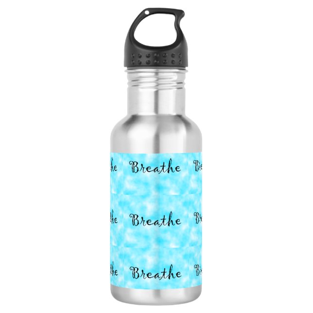 Breathe-pexagon water bottle (Front)
