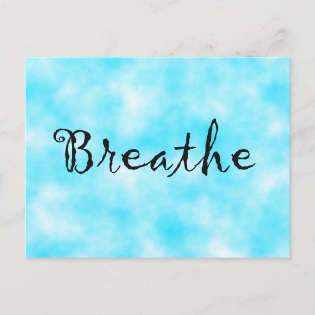 Breathe-postcard Postcard (Front)