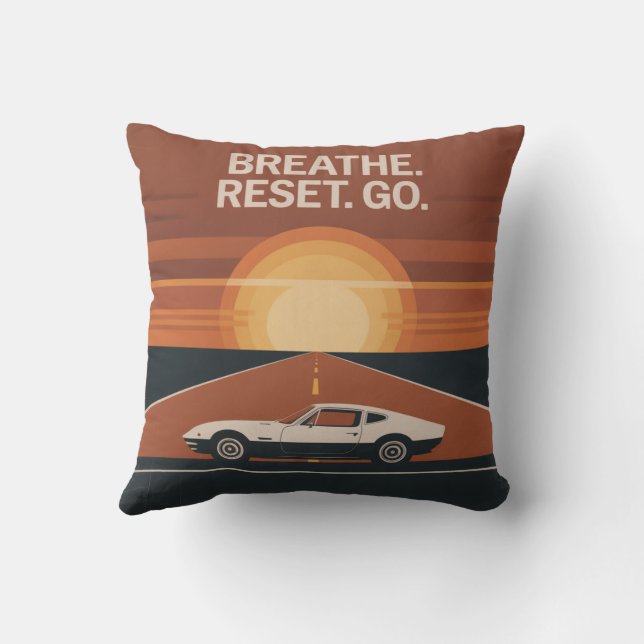Breathe. Reset. Go Cushion (Back)