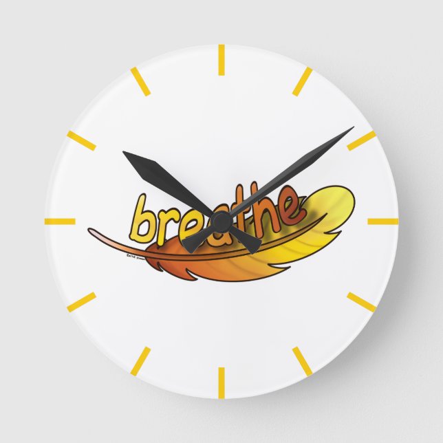 Breathe  round clock (Front)