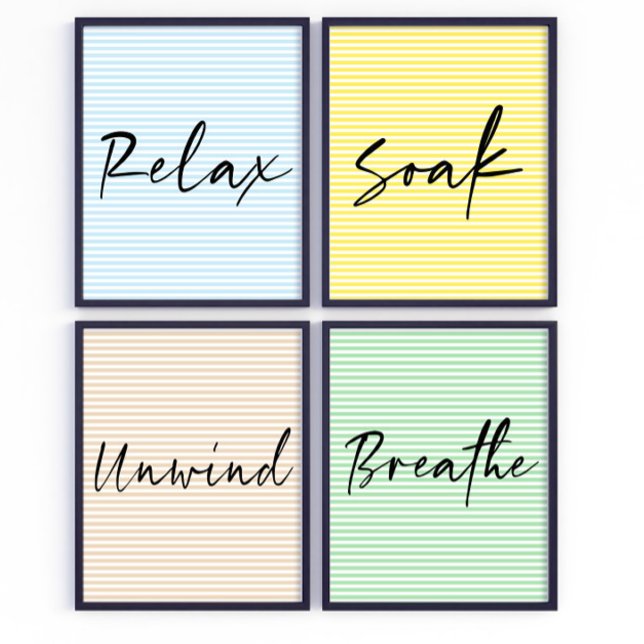 Breathe Scripture Bathroom wall art poster (Creator Uploaded)