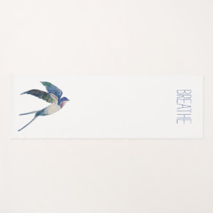 "Breathe" Yoga Mat with Skye View Split Tail Logo