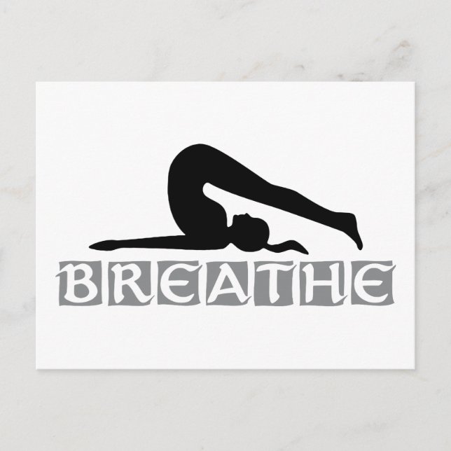 BREATHE Yoga Postcard (Front)