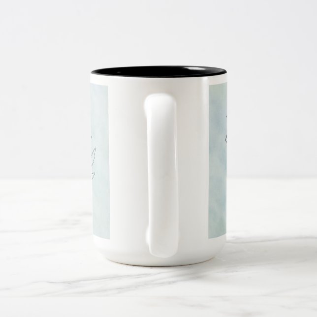 Breathe- Your Soul Will Thank You Two-Tone Coffee Mug (Handle)