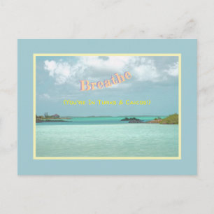 "Breathe, You're In Turks and Caicos" Postcard